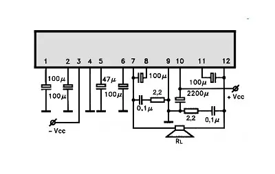 ULX3788W electronic component with associated schematic circuit diagram