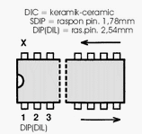 12-DIP+b Integrated Circuit case