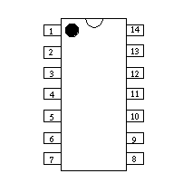 M5106P electronic component housed in a 14-DIL case