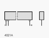 STK4017 electronic component housed in a 4021A case