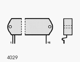 STK401-110 electronic component housed in a 4029 case