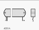 STK4050V electronic component housed in a 4051A case