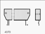 STK4023 electronic component housed in a 4070 case