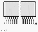 STK350-040 electronic component housed in a 4147 case