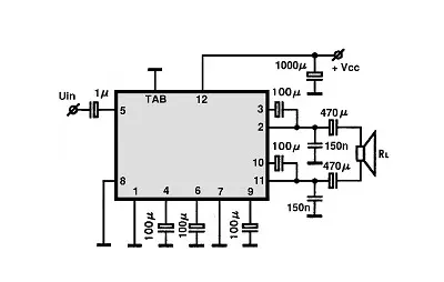 KA22061BTL electronic component with associated schematic circuit diagram