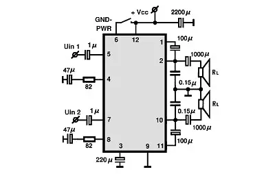 KA22062 electronic component with associated schematic circuit diagram