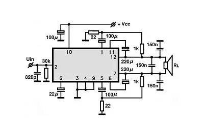 KA22101 electronic component with associated schematic circuit diagram