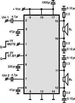 KIA6205AH electronic component with associated schematic circuit diagram