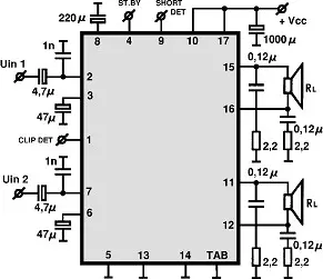 KIA6220H electronic component with associated schematic circuit diagram