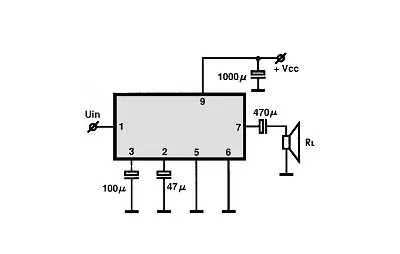 KIA6278S electronic component with associated schematic circuit diagram