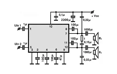 KIA6280H electronic component with associated schematic circuit diagram