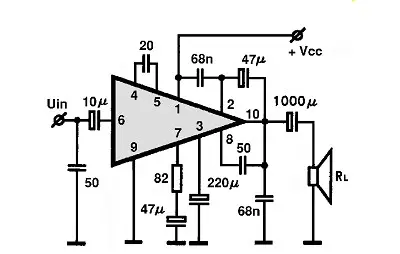 KIA7217A,P electronic component with associated schematic circuit diagram