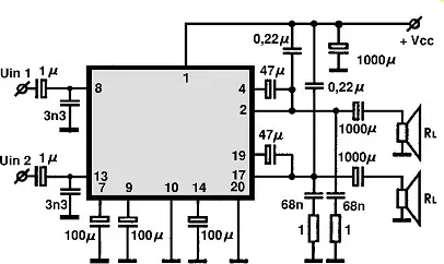 LA4108 electronic component with associated schematic circuit diagram