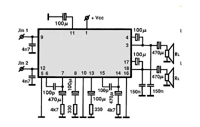 LA4120 electronic component with associated schematic circuit diagram