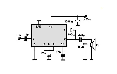 LA4137 electronic component with associated schematic circuit diagram