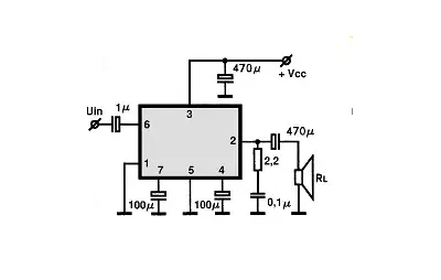 LA4275 electronic component with associated schematic circuit diagram