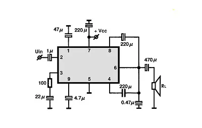 LA4510 electronic component with associated schematic circuit diagram