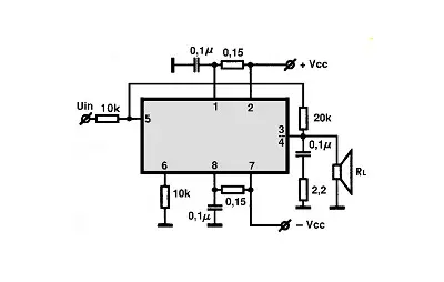 LH0101 electronic component with associated schematic circuit diagram