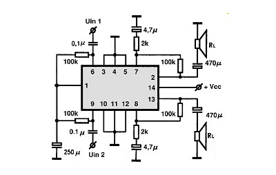 LM1877N-N-8 electronics circuit