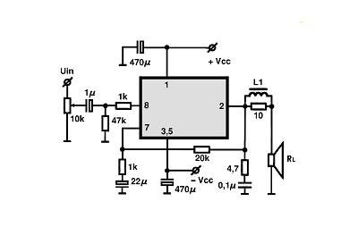 LM4701T electronics circuit