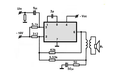 LS045 electronic component with associated schematic circuit diagram