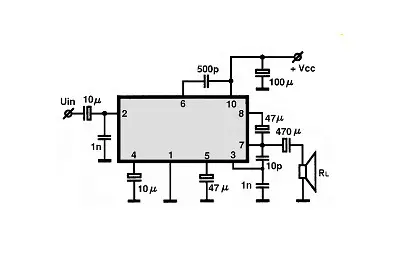 M5112Y electronic component with associated schematic circuit diagram