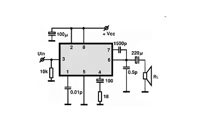 M51182L electronic component with associated schematic circuit diagram