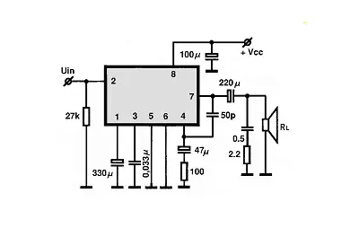 M5118L electronic component with associated schematic circuit diagram