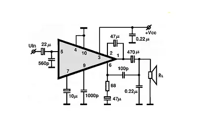 M51512L electronic component with associated schematic circuit diagram