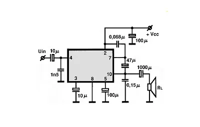 M51514L electronic component with associated schematic circuit diagram