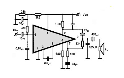MB3705 electronics circuit