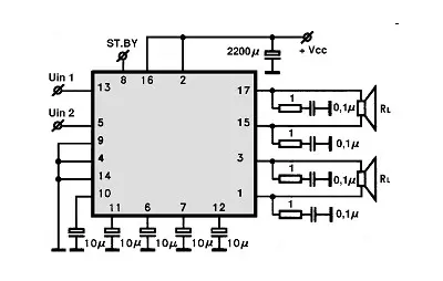 MB3742 electronic component with associated schematic circuit diagram