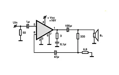 MC13060 electronic component with associated schematic circuit diagram