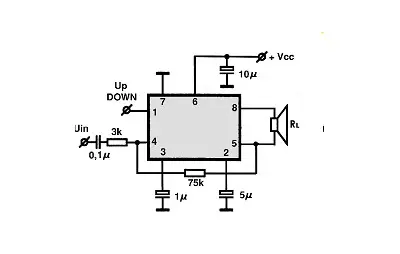 NJM2113D electronic component with associated schematic circuit diagram