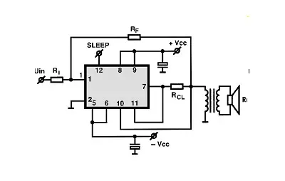 PA04 electronic component with associated schematic circuit diagram