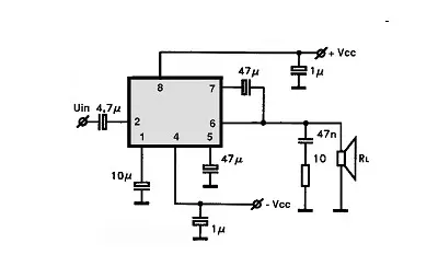 SI1010G electronic component with associated schematic circuit diagram