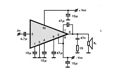 SI1020H electronic component with associated schematic circuit diagram