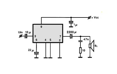 SI1050GL electronic component with associated schematic circuit diagram