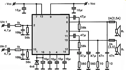 SI1125HD electronic component with associated schematic circuit diagram