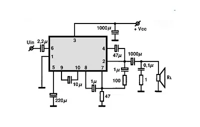 STK011 electronic component with associated schematic circuit diagram