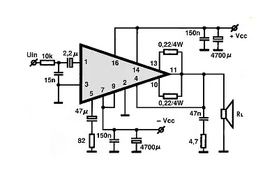 STK050,N electronic component with associated schematic circuit diagram