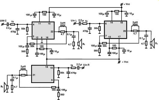 STK400-040 electronics circuit