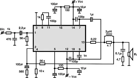 STK4036XI electronic component with associated schematic circuit diagram