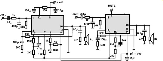 STK4122II electronics circuit