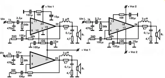 STK4169MK2 electronic component with associated schematic circuit diagram