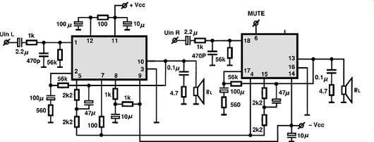 Stk470 010a схема усилителя