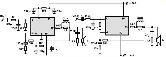 STK4200MK5 electronic component with associated schematic circuit diagram