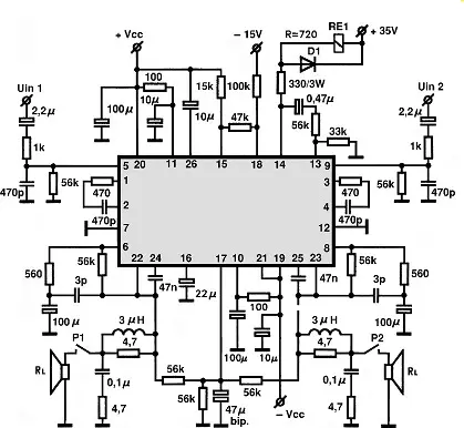 STK4204MK2 electronic component with associated schematic circuit diagram