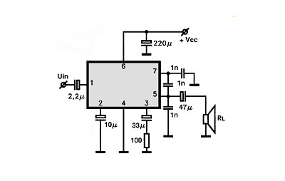 TA7140P electronics circuit