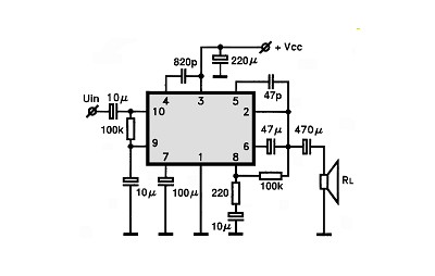 TA7200P electronics circuit